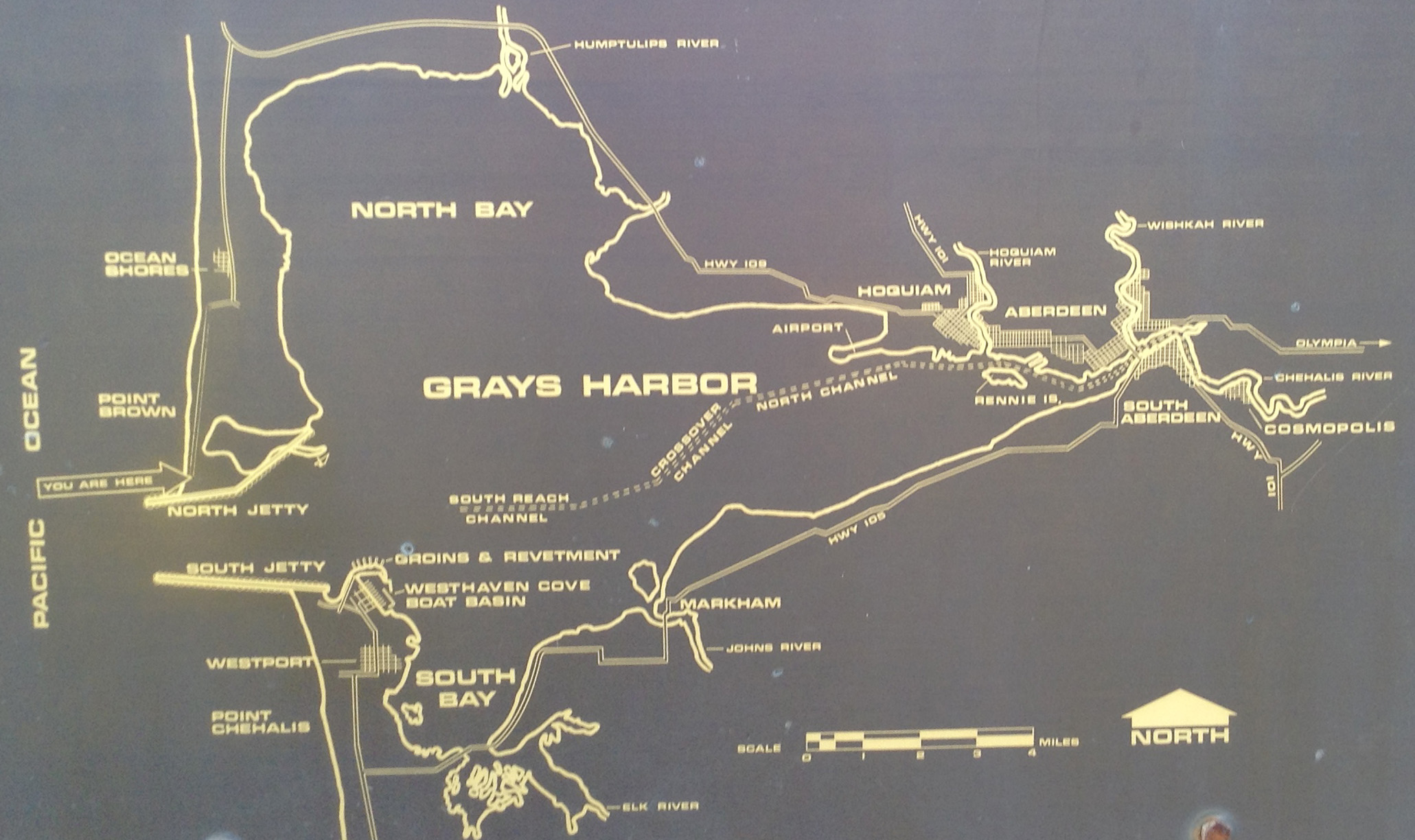 Diagram of the Mouth of Grays Harbor which separates what is called the North Beaches (Ocean Shores)and the South Beaches (Westport) #graysharborbeaches #Westportwa #oceanshoreswa