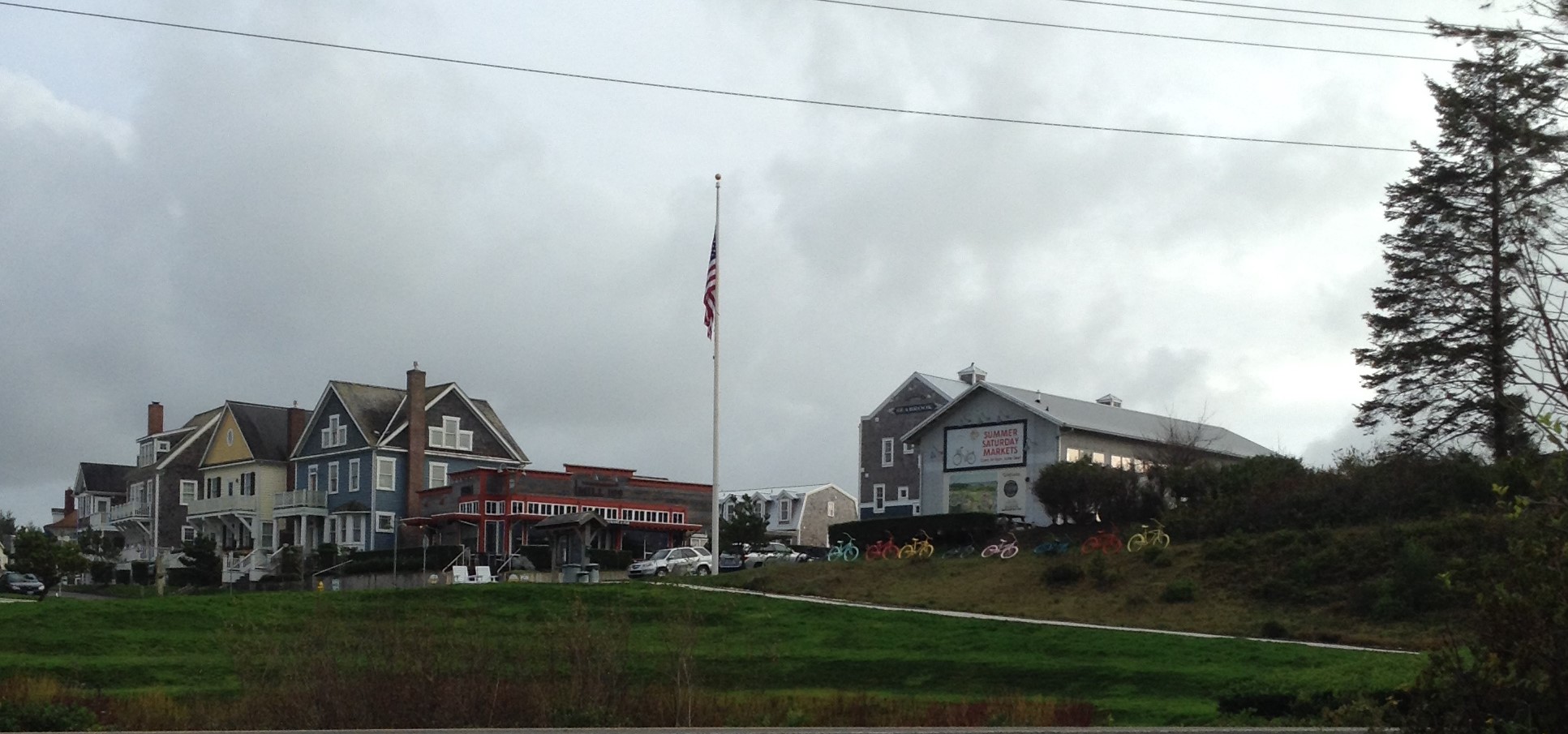 Look up towards the town of Seabrook, a quiet new idea ocean front town. #graysharborbeaches