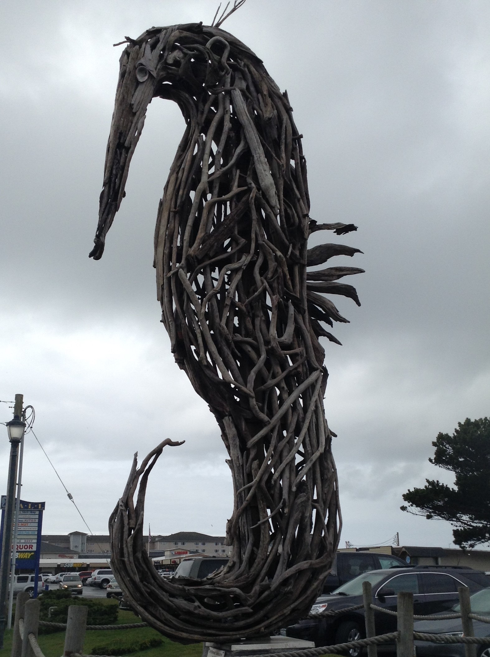 Driftwood Seahorse at Ocean Shores Convention Center, Washington #graysharborbeaches