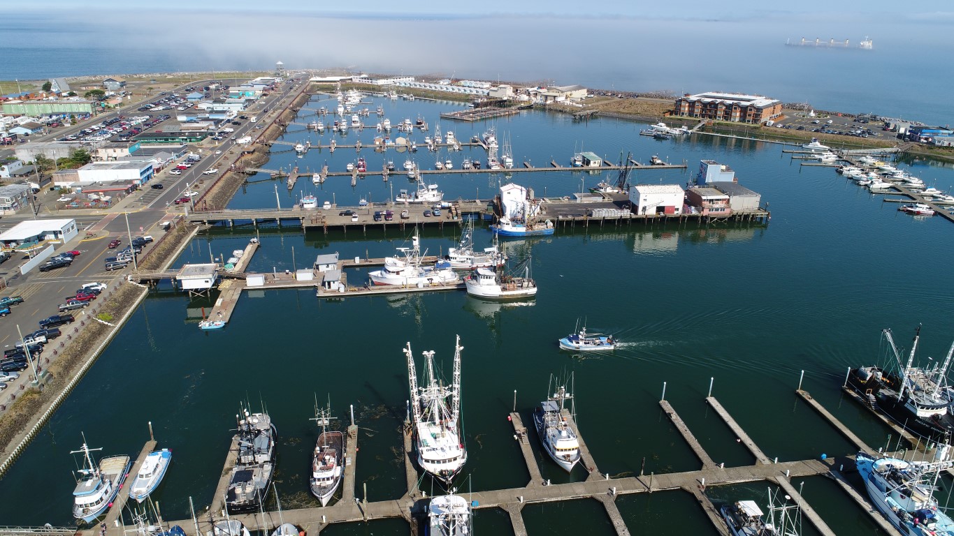 Westport WA Marina aerial view