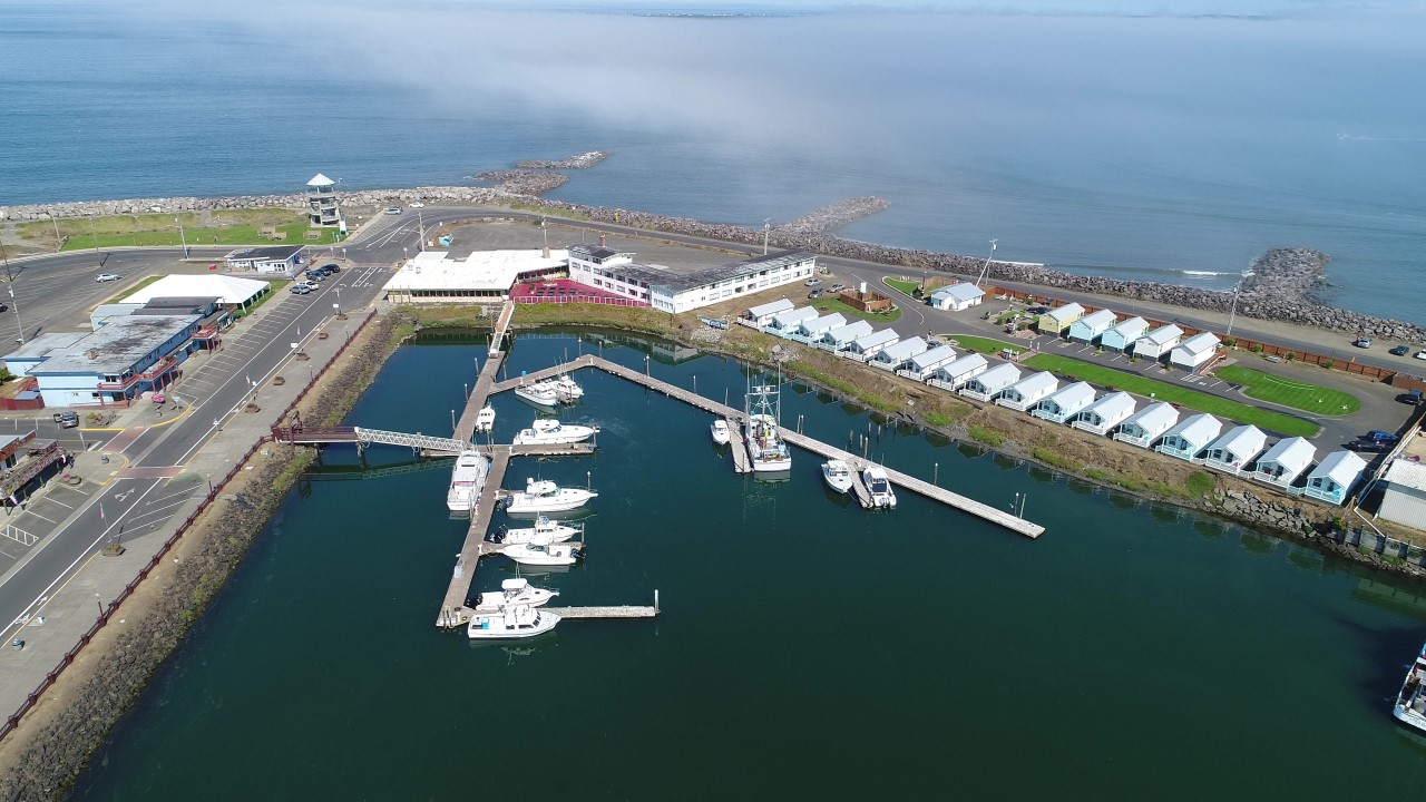 Aerial View of the Viewing Tower Westport, WA